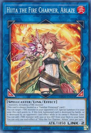 Hiita the Fire Charmer, Ablaze (Common / Short Print) [MP20-EN024] 1st Edition