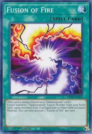 Fusion of Fire (Common / Short Print) [MP20-EN025] 1st Edition