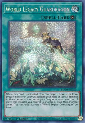 World Legacy Guardragon (Prismatic Secret Rare) [MP20-EN029] 1st Edition