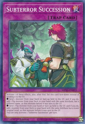 Subterror Succession (Common / Short Print) [MP20-EN033] 1st Edition