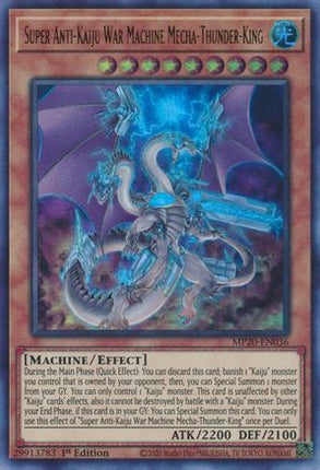 Super Anti-Kaiju War Machine Mecha-Thunder-King (Ultra Rare) [MP20-EN036] 1st Edition