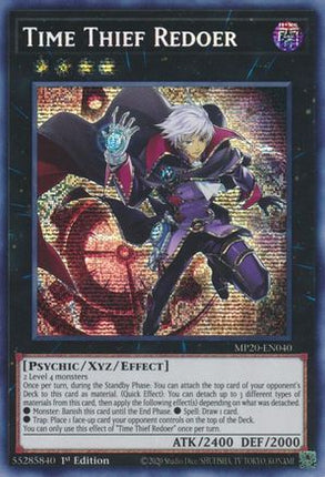 Time Thief Redoer (Prismatic Secret Rare) [MP20-EN040] 1st Edition
