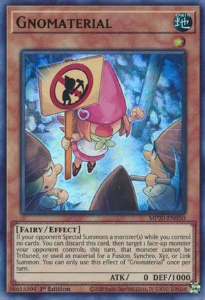 Gnomaterial (Ultra Rare) [MP20-EN050] 1st Edition