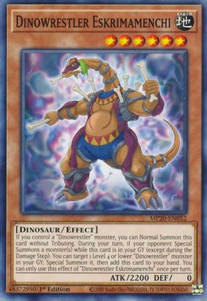 Dinowrestler Eskrimamenchi (Common / Short Print) [MP20-EN052] 1st Edition