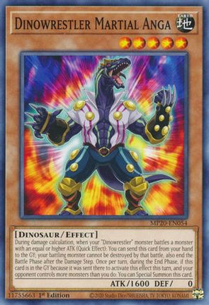 Dinowrestler Martial Anga (Common / Short Print) [MP20-EN054] 1st Edition
