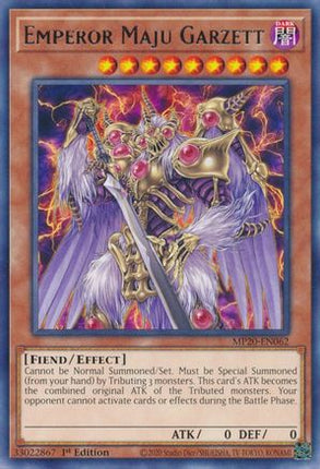 Emperor Maju Garzett (Rare) [MP20-EN062] 1st Edition