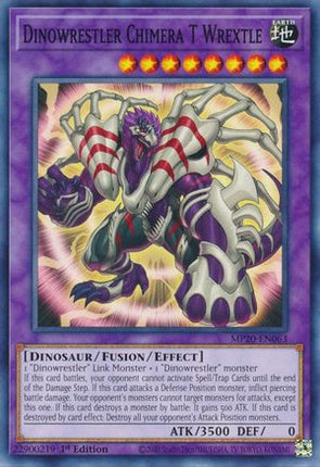 Dinowrestler Chimera T Wrextle (Common / Short Print) [MP20-EN063] 1st Edition