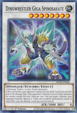 Dinowrestler Giga Spinosavate (Common / Short Print) [MP20-EN066] 1st Edition