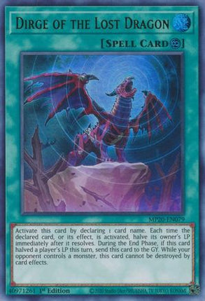 Dirge of the Lost Dragon (Ultra Rare) [MP20-EN079] 1st Edition