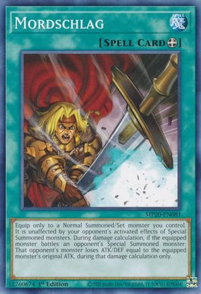 Mordschlag (Common / Short Print) [MP20-EN081] 1st Edition