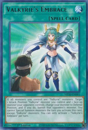 Valkyrie's Embrace (Rare) [MP20-EN091] 1st Edition