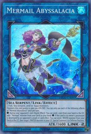 Mermail Abyssalacia (Super Rare) [MP20-EN095] 1st Edition