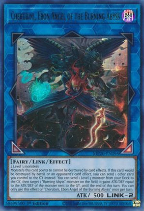 Cherubini, Ebon Angel of the Burning Abyss (Ultra Rare) [MP20-EN096] 1st Edition
