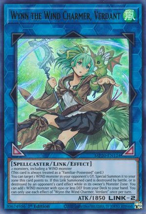 Wynn the Wind Charmer, Verdant (Ultra Rare) [MP20-EN124] 1st Edition