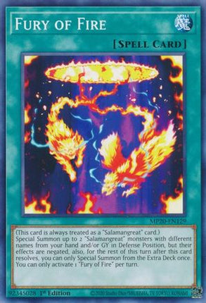 Fury of Fire (Common / Short Print) [MP20-EN129] 1st Edition