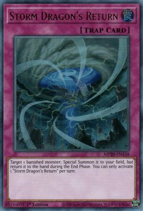 Storm Dragon's Return (Ultra Rare) [MP20-EN138] 1st Edition