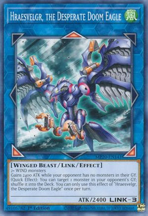 Hraesvelgr, the Desperate Doom Eagle (Common / Short Print) [MP20-EN141] 1st Edition