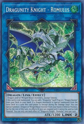 Dragunity Knight - Romulus (Prismatic Secret Rare) [MP20-EN145] 1st Edition