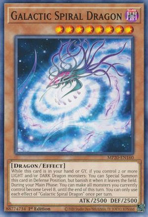 Galactic Spiral Dragon (Common / Short Print) [MP20-EN160] 1st Edition