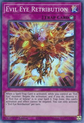 Evil Eye Retribution (Super Rare) [MP20-EN244] 1st Edition