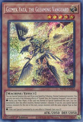 Gizmek Yata, the Gleaming Vanguard (Prismatic Secret Rare) [MP20-EN163] 1st Edition