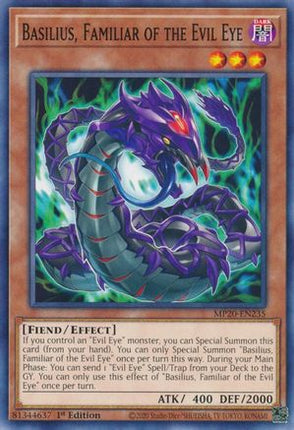 Basilius, Familiar of the Evil Eye (Common / Short Print) [MP20-EN235] 1st Edition