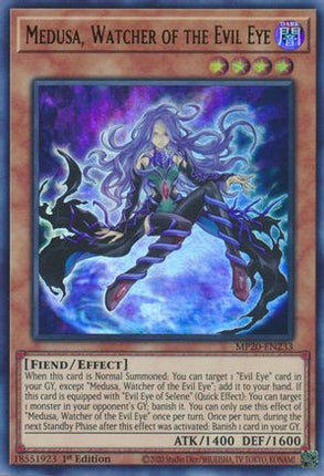 Medusa, Watcher of the Evil Eye (Ultra Rare) [MP20-EN233] 1st Edition