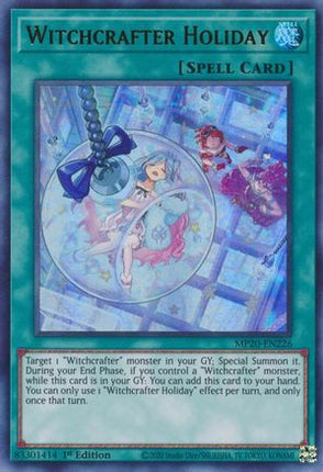 Witchcrafter Holiday (Ultra Rare) [MP20-EN226] 1st Edition