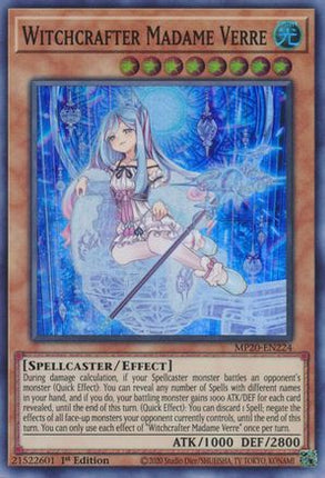 Witchcrafter Madame Verre (Super Rare) [MP20-EN224] 1st Edition