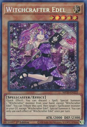 Witchcrafter Edel (Prismatic Secret Rare) [MP20-EN222] 1st Edition