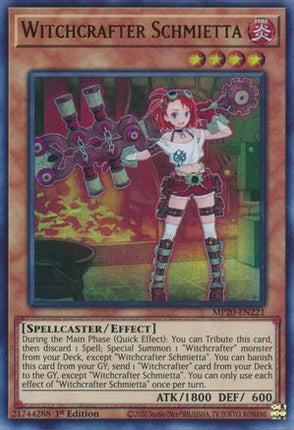 Witchcrafter Schmietta (Ultra Rare) [MP20-EN221] 1st Edition