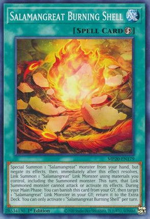 Salamangreat Burning Shell (Common / Short Print) [MP20-EN179] 1st Edition