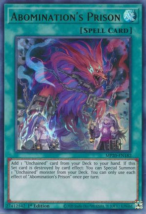 Abomination's Prison (Ultra Rare) [MP20-EN182] 1st Edition