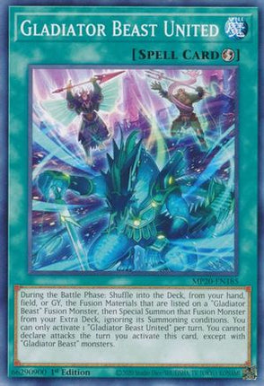 Gladiator Beast United (Common / Short Print) [MP20-EN185] 1st Edition