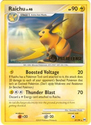 Raichu - 27/99 (Prerelease) [Nintendo Promos]