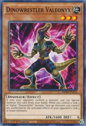 Dinowrestler Valeonyx (Common / Short Print) [MP20-EN151] 1st Edition