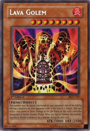 Lava Golem (Secret Rare) [PGD-107] Pharaonic Guardian 1st Edition