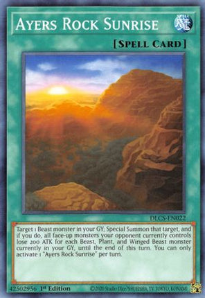 Ayers Rock Sunrise (Common / Short Print) [DLCS-EN022] 1st Edition
