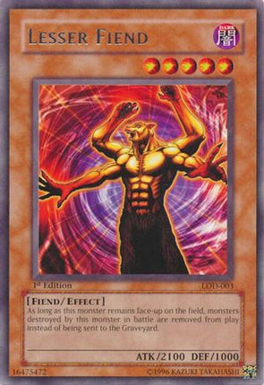 Lesser Fiend (Rare) [LOD-003] Legacy of Darkness 1st Edition