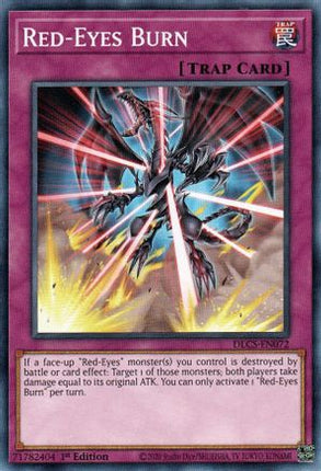 Red-Eyes Burn (Common / Short Print) [DLCS-EN072] 1st Edition