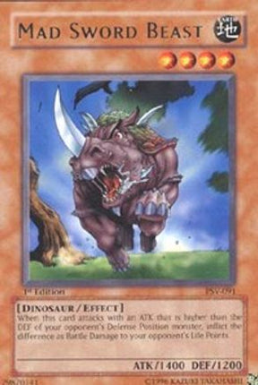 Mad Sword Beast (Rare) [PSV-091] Pharaoh's Servant Unlimited