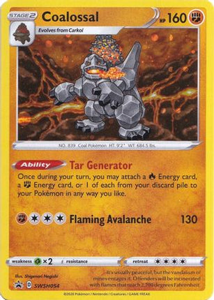 Coalossal - SWSH054 - null/054 [SWSH: Sword & Shield Promo Cards] Holofoil
