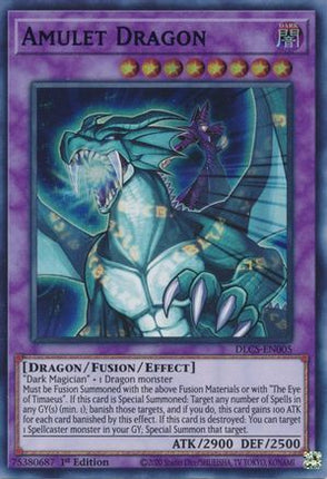 Amulet Dragon (Blue) (Ultra Rare) [DLCS-EN005] 1st Edition