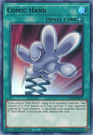 Comic Hand (Purple) (Ultra Rare) [DLCS-EN077] 1st Edition