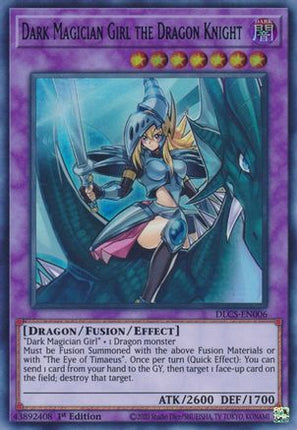 Dark Magician Girl the Dragon Knight (Blue) (Ultra Rare) [DLCS-EN006] 1st Edition