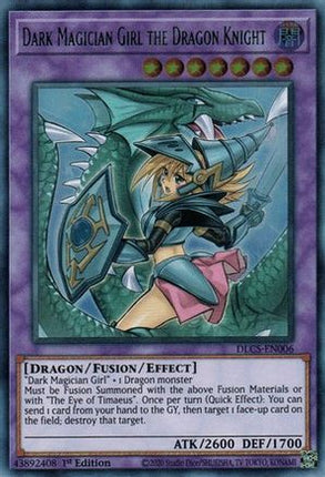 Dark Magician Girl the Dragon Knight (Alternate Art) (Ultra Rare) [DLCS-EN006] 1st Edition