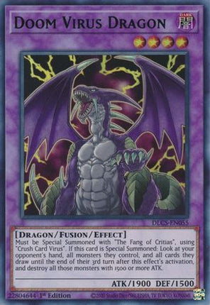 Doom Virus Dragon (Blue) (Ultra Rare) [DLCS-EN055] 1st Edition