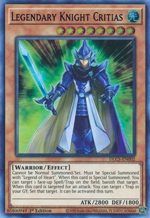 Legendary Knight Critias (Blue) (Ultra Rare) [DLCS-EN002] 1st Edition