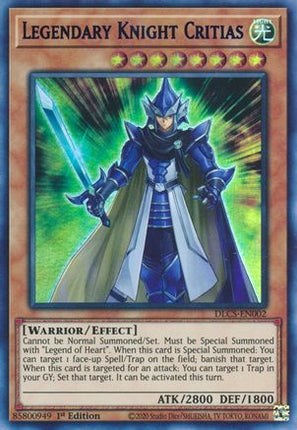 Legendary Knight Critias (Green) (Ultra Rare) [DLCS-EN002] 1st Edition