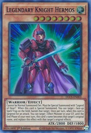 Legendary Knight Hermos (Blue) (Ultra Rare) [DLCS-EN003] 1st Edition